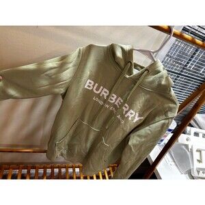 Burberry Hoodie avocado green great condition M size